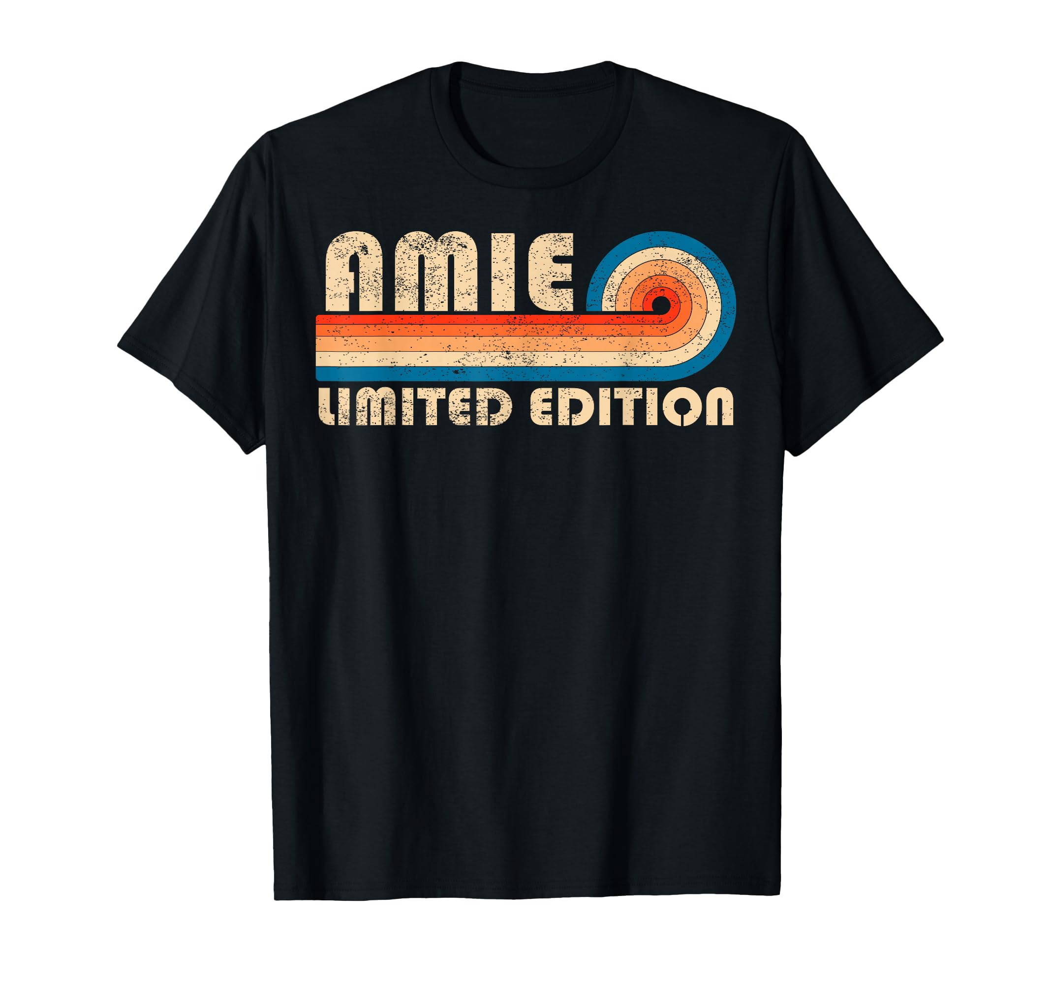 Amie 70S 80S Sunset Stripe T-Shirt - Novelty Apparel Unisex - T-Shirt, Sweatshirt, Hoodie