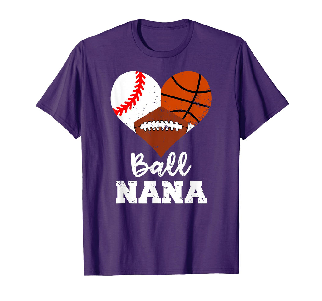Ball Nana Funny Baseball Basketball T-Shirt - Streetwear Style for Adults - T-Shirt, Sweatshirt, Hoodie