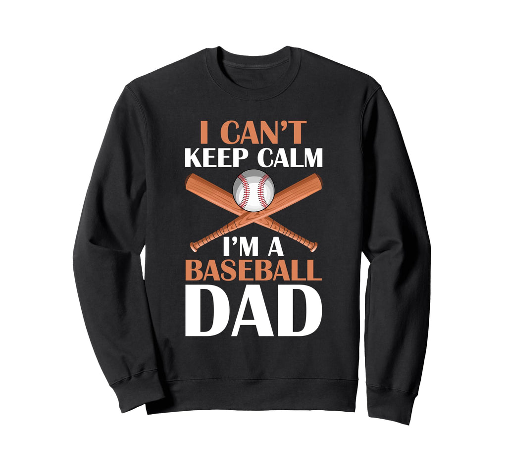 Fathers Day Baseball Dad Parent Sweatshirt - Unique Graphic for Adults - T-Shirt, Sweatshirt, Hoodie