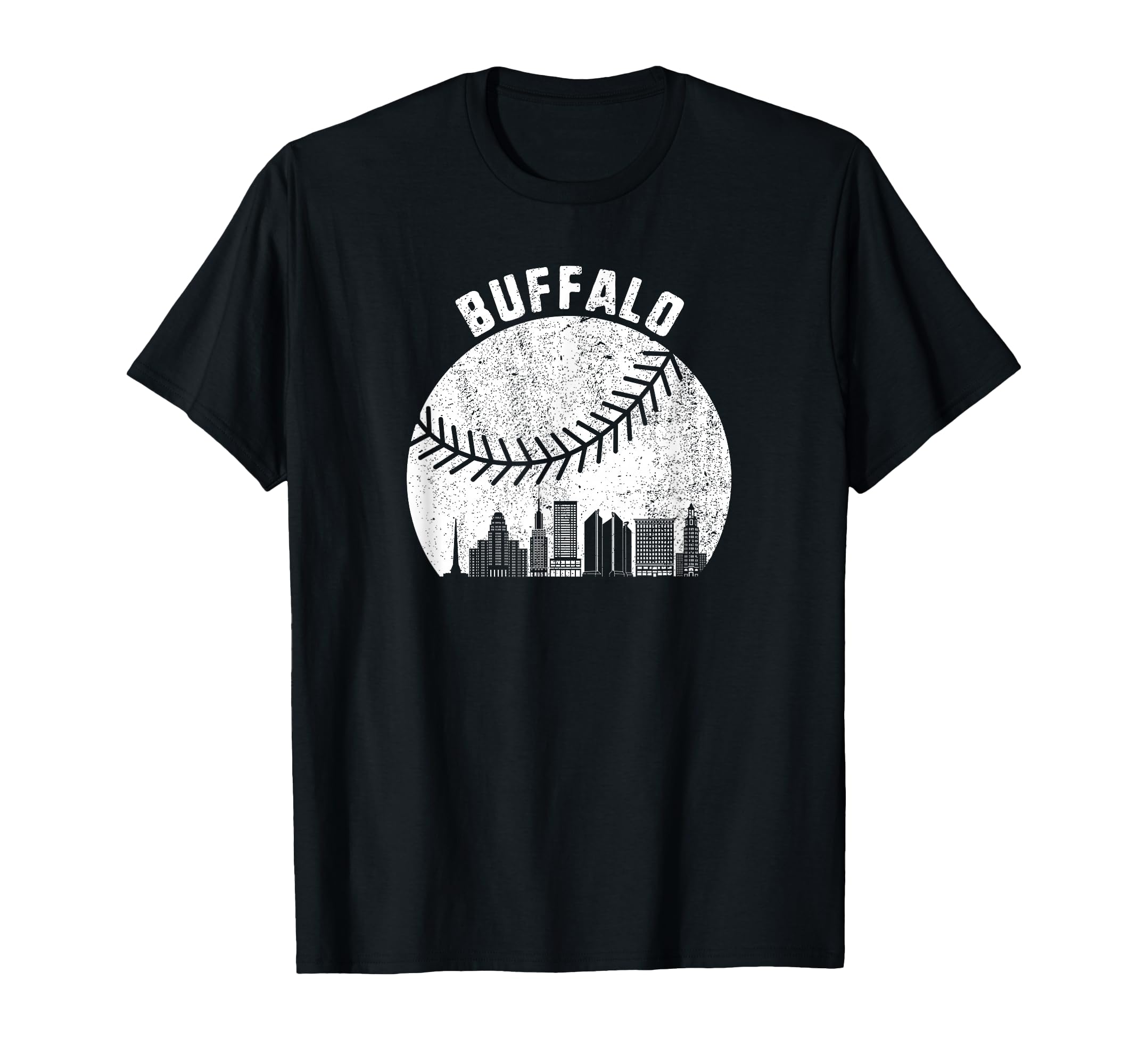 Buffalo Skyline Baseball Fan Buffalo T-Shirt - Minimalist Print Men Women - T-Shirt, Sweatshirt, Hoodie