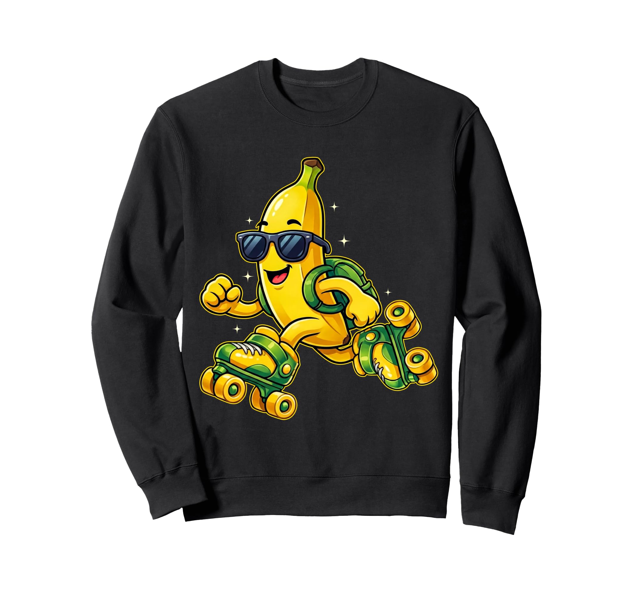 Funny Banana Roller Skates Skater Sweatshirt - Streetwear Style Unisex - T-Shirt, Sweatshirt, Hoodie