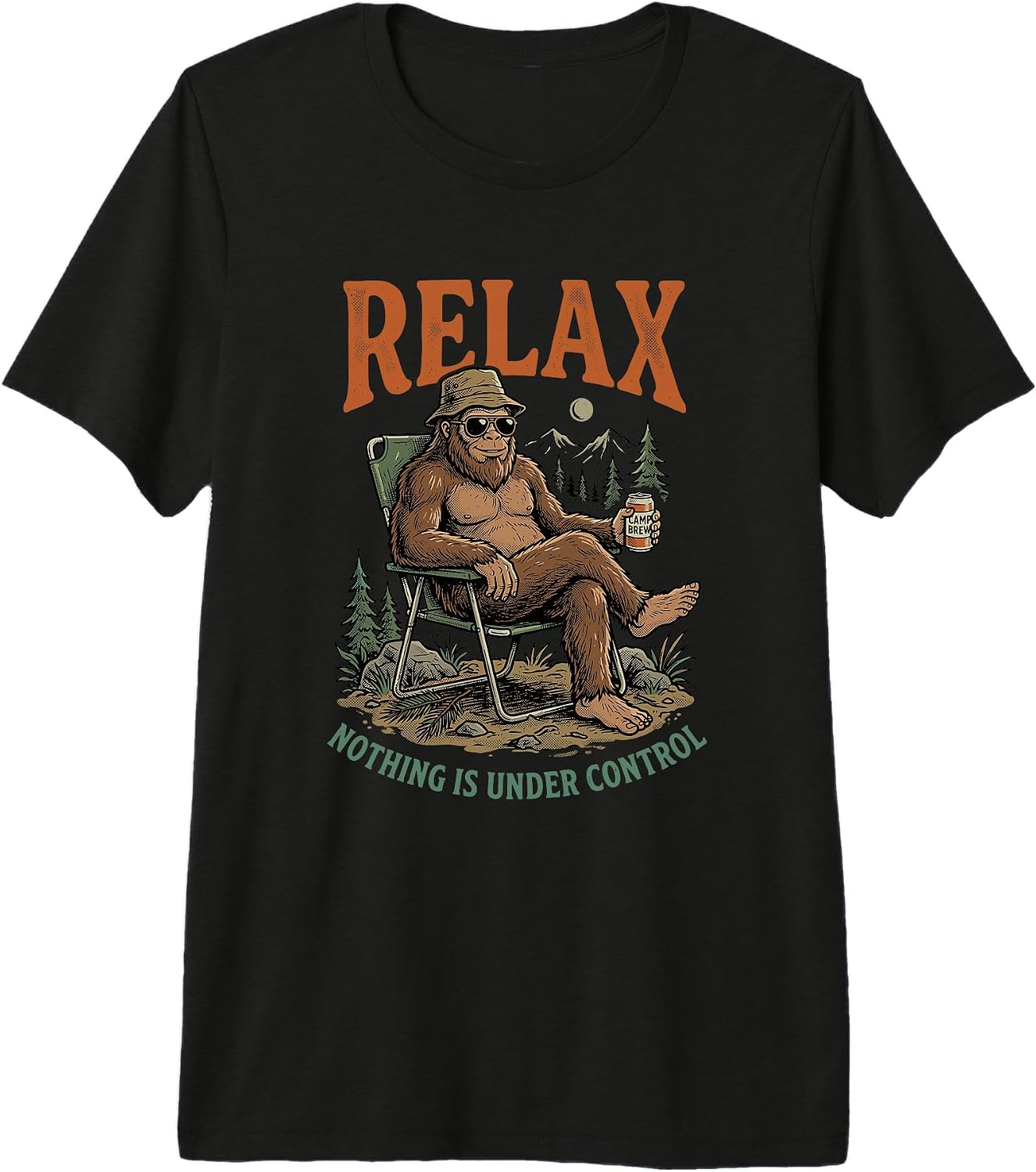 Bigfoot Sasquatch Outdoor Wilderness Funny - Adult & Kids T-Shirts, Sweatshirts & Hoodies apparel design preview 1