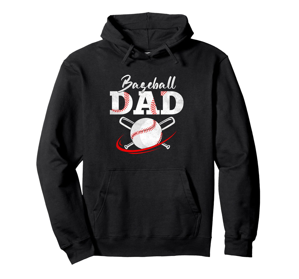 Happy Fathers Day Baseball Dad Gifts Hoodie - Custom Art Print Unisex - T-Shirt, Sweatshirt, Hoodie
