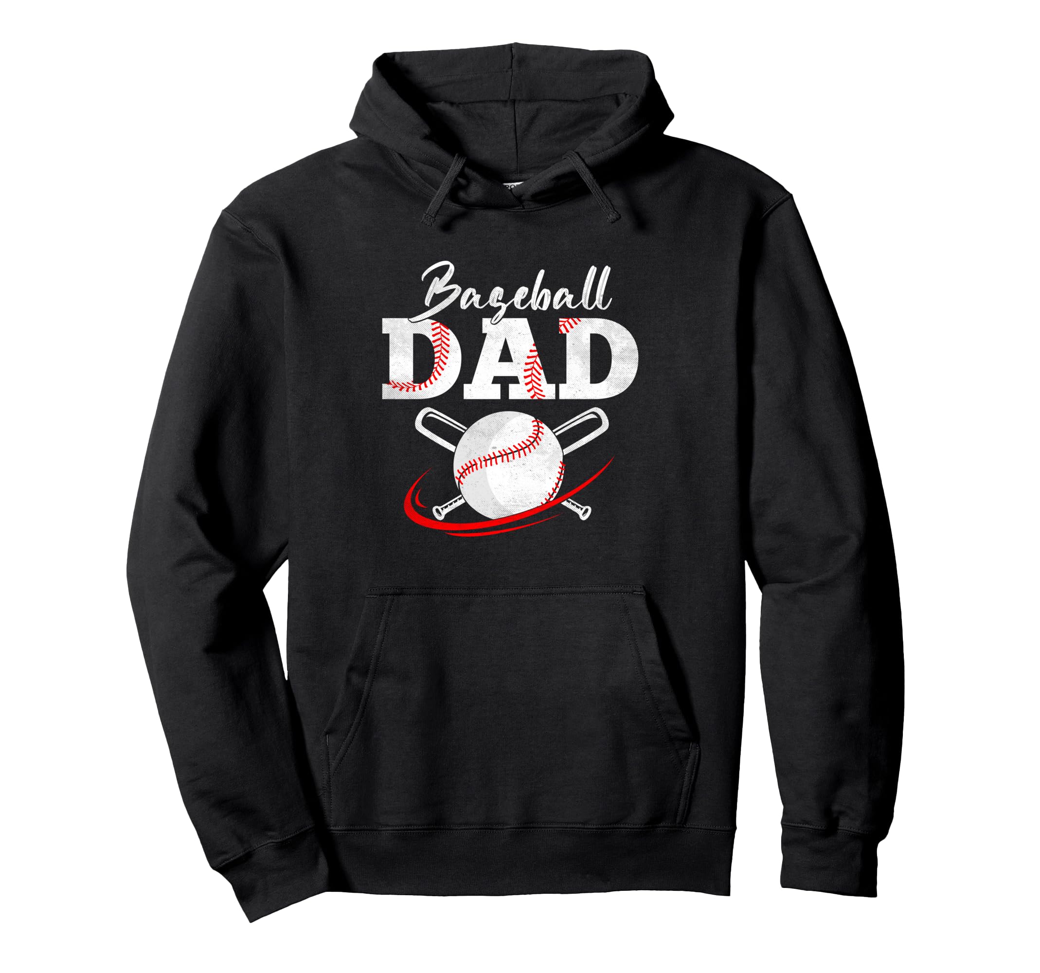 Happy Fathers Day Baseball Dad Gifts Hoodie - Custom Art Print Unisex - T-Shirt, Sweatshirt, Hoodie