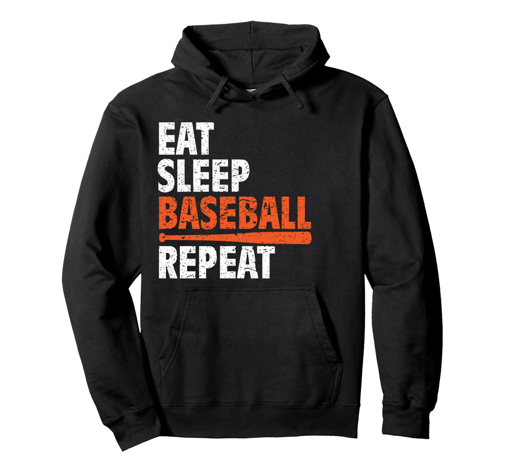 Funny Eat Sleep Baseball Repeat Sweatshirt - Graphic Print Unisex - T-Shirt, Sweatshirt, Hoodie