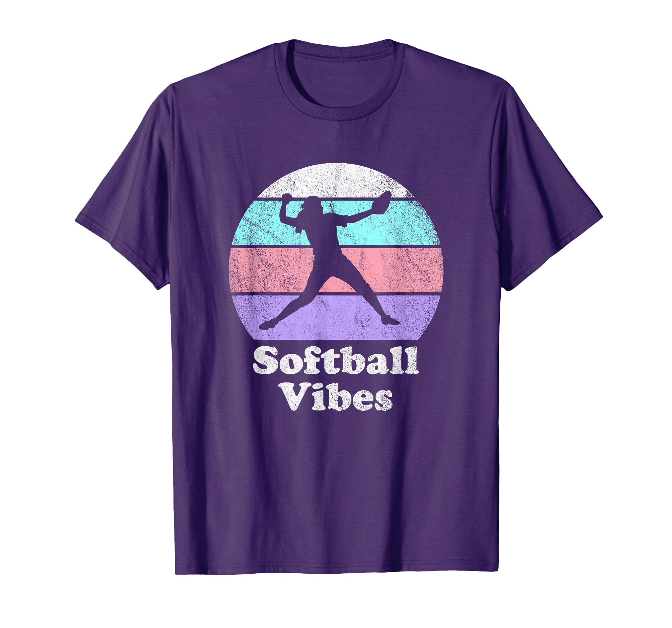 Softball Vibes Or Womens Pitcher T-Shirt - Trendy Graphic for Adults - T-Shirt, Sweatshirt, Hoodie