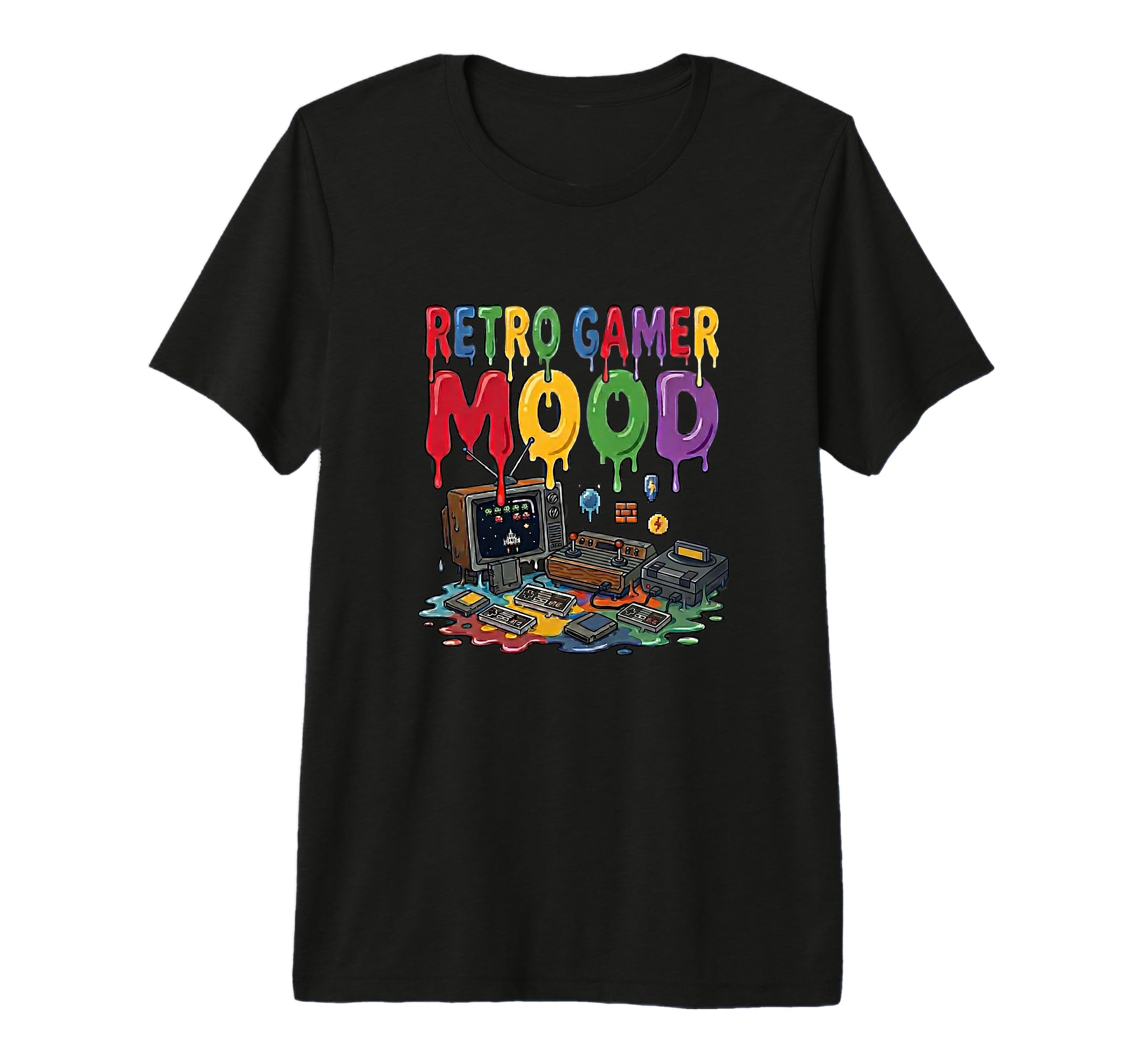 Gamer Mood Arcade Gaming Nostalgia Tri T-Shirt - Graphic Print Men Women - T-Shirt, Sweatshirt, Hoodie