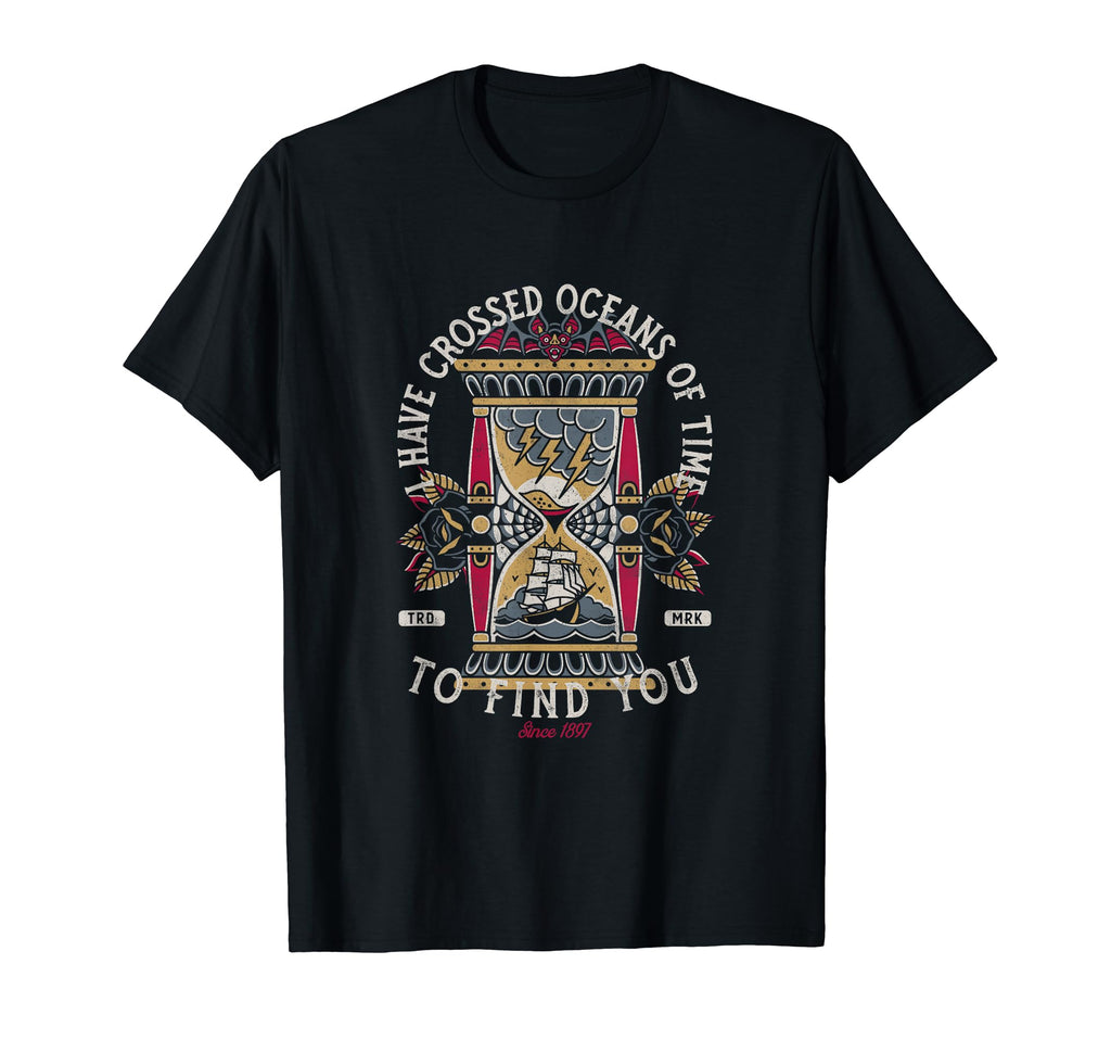 Vampire Sand Timer Traditional T-Shirt - Minimalist Print for Adults - T-Shirt, Sweatshirt, Hoodie