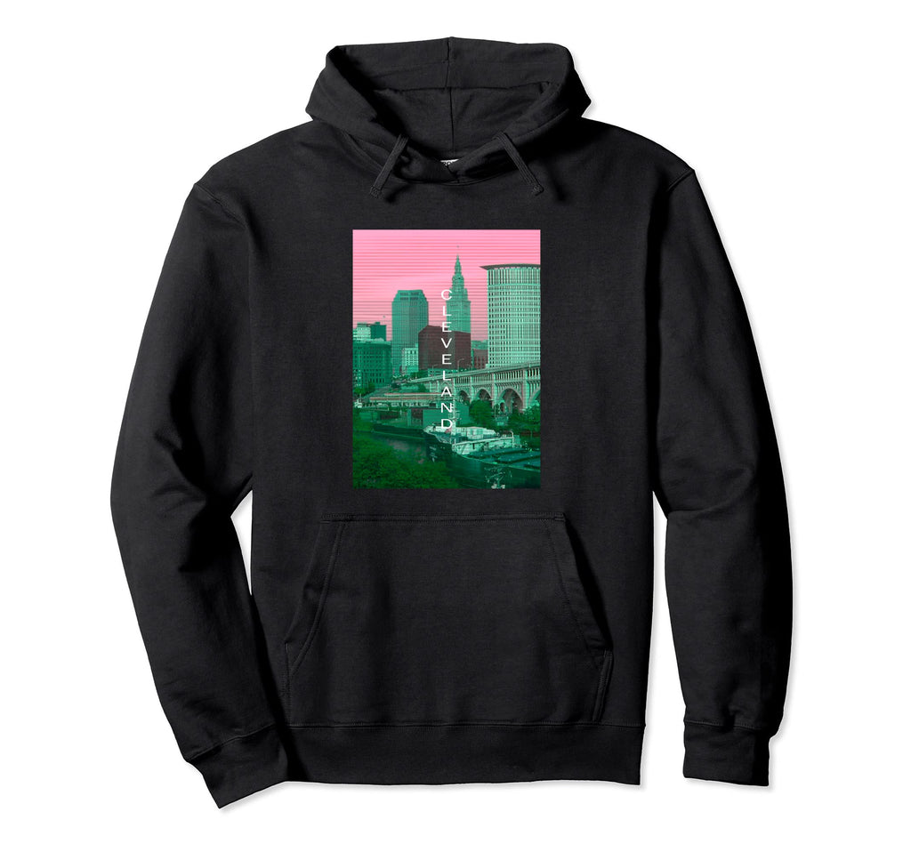 Ohio Vaporwave Aesthetic Souvenir Oh Hoodie - Minimalist Print for Adults - T-Shirt, Sweatshirt, Hoodie