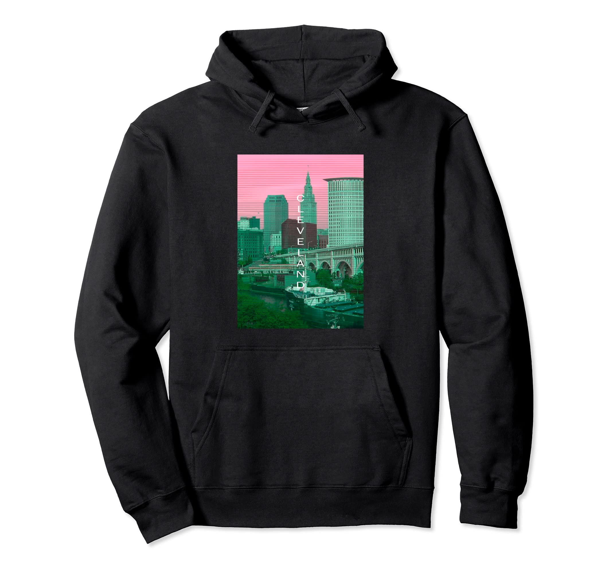 Ohio Vaporwave Aesthetic Souvenir Oh Hoodie - Minimalist Print for Adults - T-Shirt, Sweatshirt, Hoodie