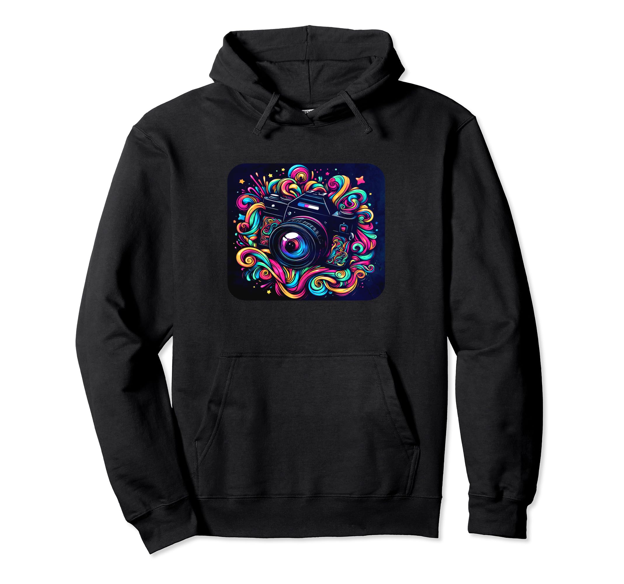 Colorful Photographer Psychodelic Hoodie - Casual Everyday Wear Unisex - T-Shirt, Sweatshirt, Hoodie