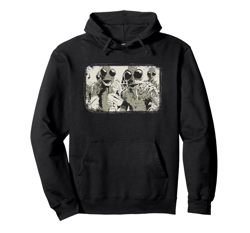 Sleestak Land Lost Distressed Hoodie - Aesthetic Graphic for Adults - T-Shirt, Sweatshirt, Hoodie