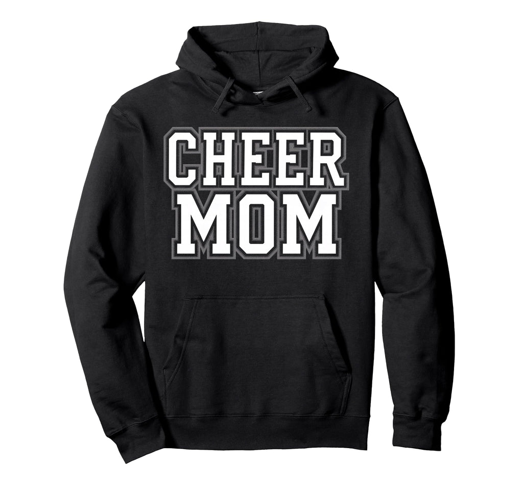 Cheer Mom Mother Bow Cheerleader Game Day Hoodie - Graphic Print Men Women - T-Shirt, Sweatshirt, Hoodie