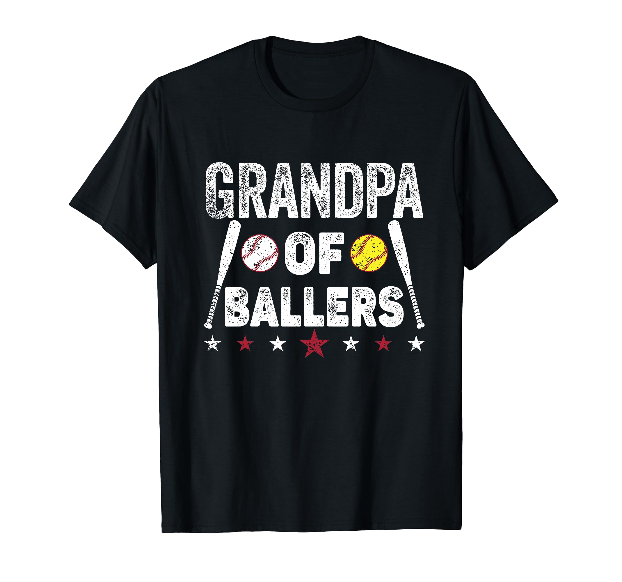 Grandpa Ballers Funny Baseball T-Shirt - Novelty Apparel Men Women - T-Shirt, Sweatshirt, Hoodie