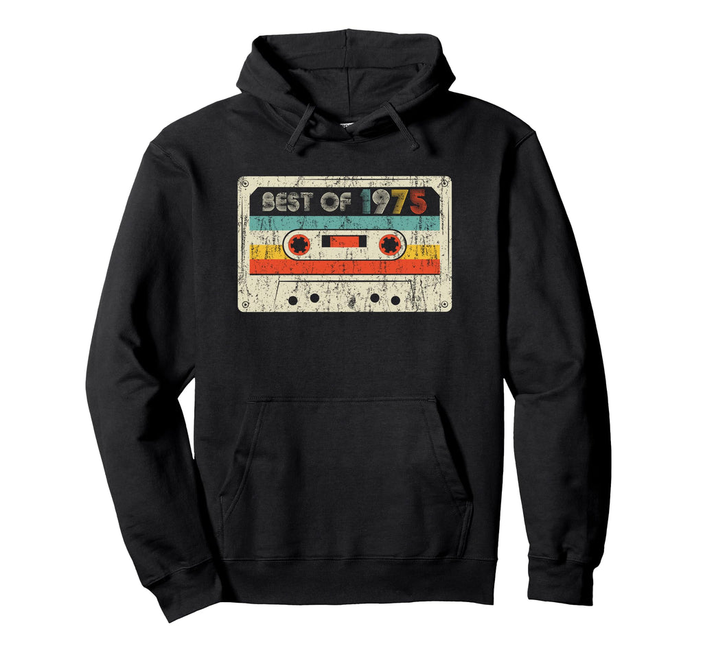 51St Birthday Gifts Best 1975 Cassette Tape Hoodie - Graphic Print Unisex - T-Shirt, Sweatshirt, Hoodie