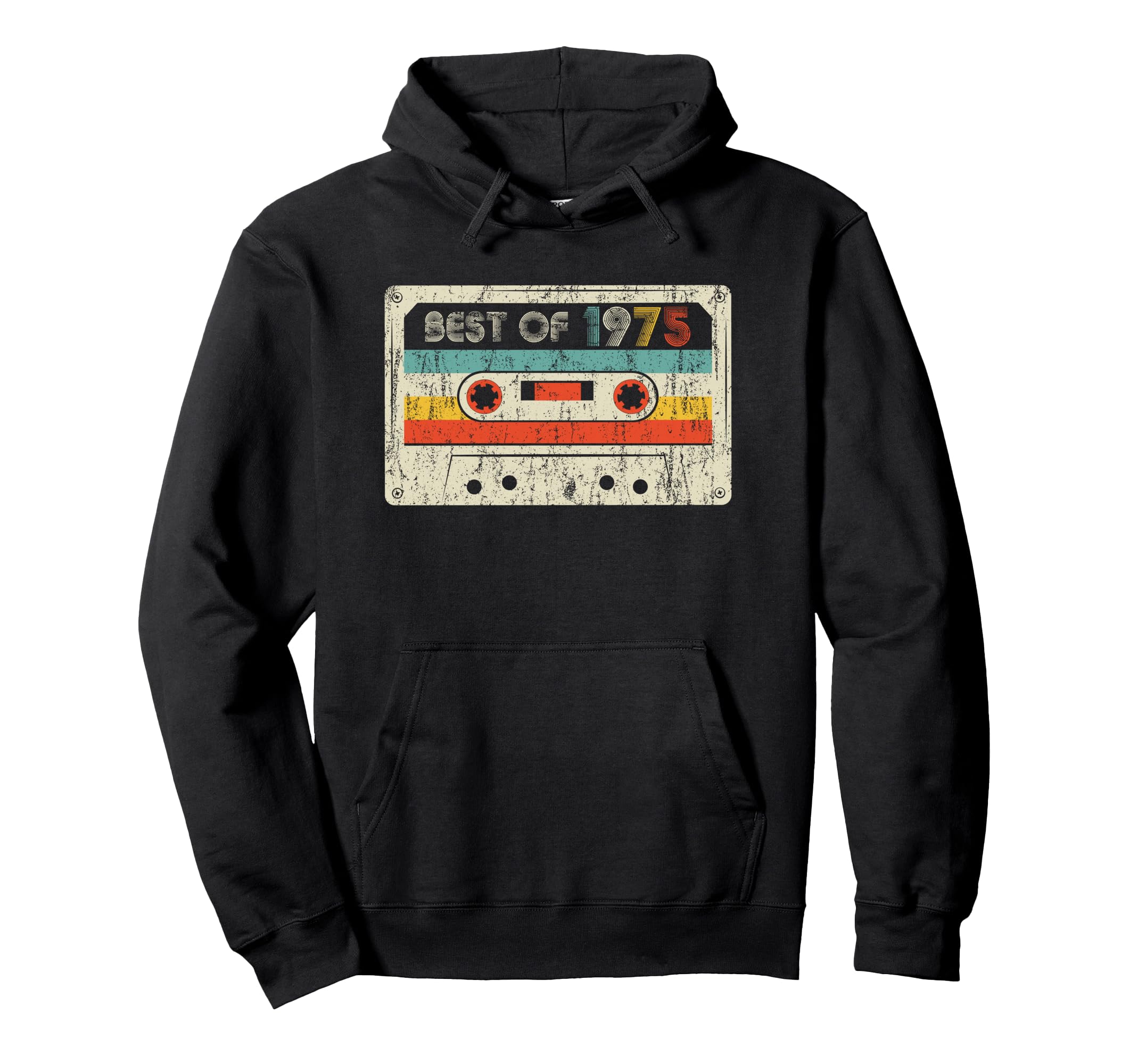 51St Birthday Gifts Best 1975 Cassette Tape Hoodie - Graphic Print Unisex - T-Shirt, Sweatshirt, Hoodie