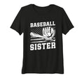 Womens Baseball Sister Usa Flag Tri T-Shirt - Custom Art Print Men Women - T-Shirt, Sweatshirt, Hoodie