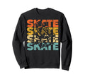 Roller Skating Skate 1970S Black Sweatshirt - Custom Art Print for Adults - T-Shirt, Sweatshirt, Hoodie