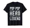 Pop Pop Hero Legend Distressed Pop Pop T-Shirt - Custom Art Print Unisex - T-Shirt, Sweatshirt, Hoodie