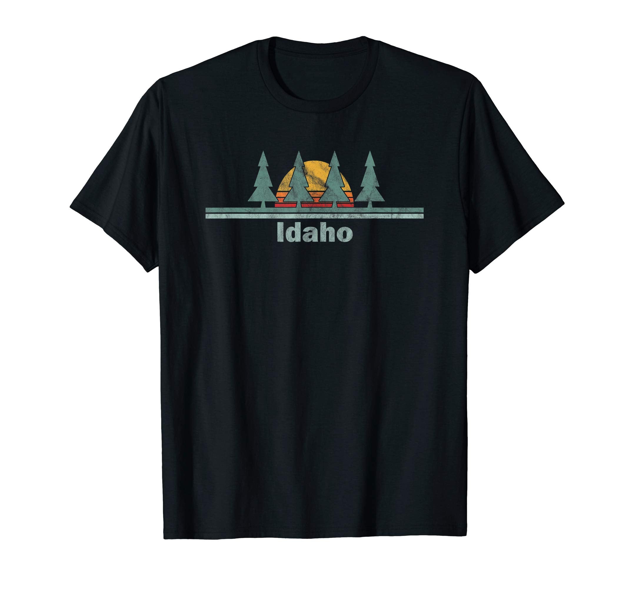 Idaho Sunset Pine Tree T-Shirt - Minimalist Print for Adults - T-Shirt, Sweatshirt, Hoodie