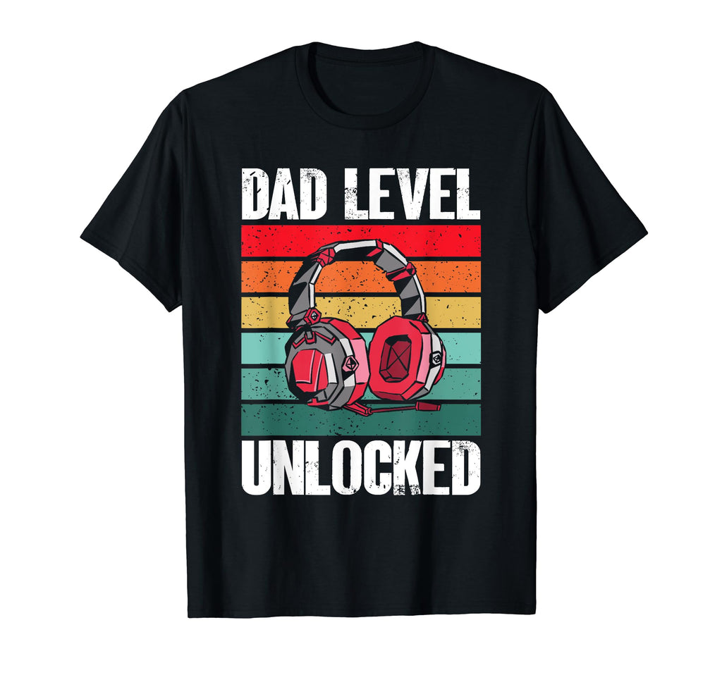 Fathers Day Dad Level Unlocked Funny T-Shirt - Graphic Print for Adults - T-Shirt, Sweatshirt, Hoodie