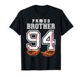 Proud Brother Baseball Player Number 94 T-Shirt - Minimalist Print Unisex - T-Shirt, Sweatshirt, Hoodie