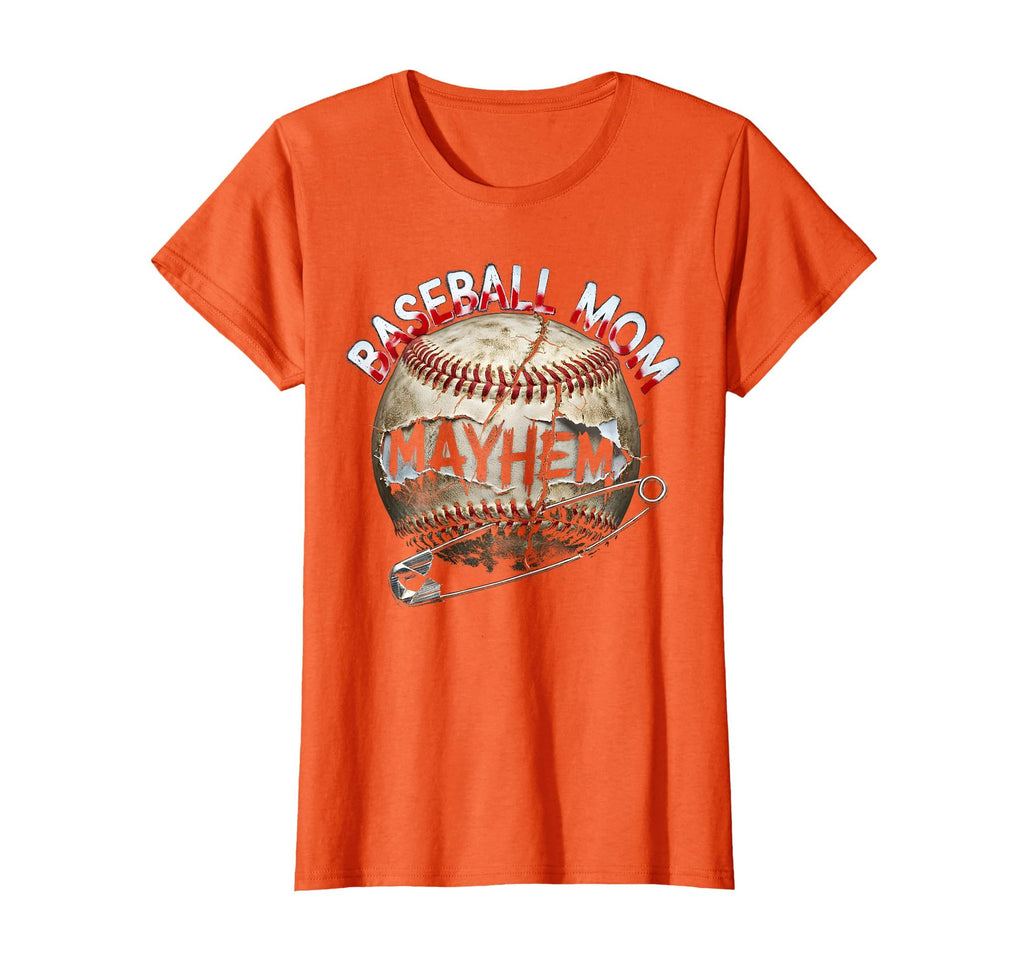 Baseball Mom Mayhem T-Shirt - Novelty Apparel Unisex - T-Shirt, Sweatshirt, Hoodie