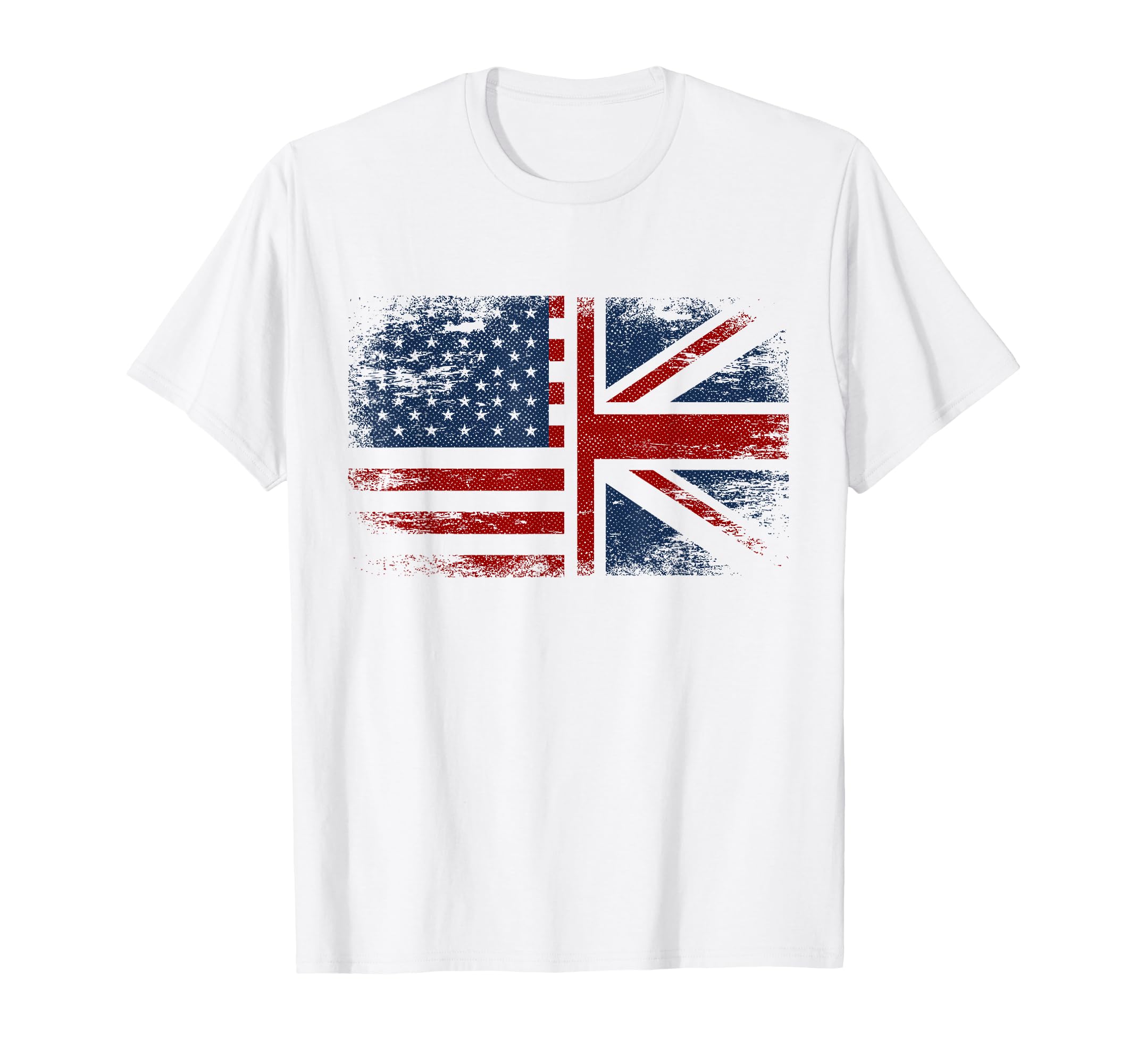 Us Uk Flag Union Jack British T-Shirt - Casual Everyday Wear for Adults - T-Shirt, Sweatshirt, Hoodie