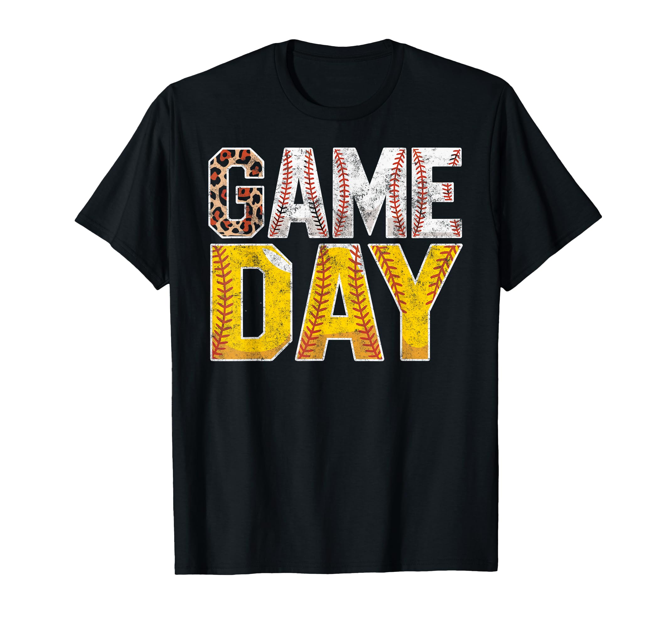 Baseball Game Day Mom Grandma Animal T-Shirt - Graphic Print Unisex - T-Shirt, Sweatshirt, Hoodie