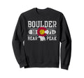 Colorado State Bear Peak Boulder Sweatshirt - Aesthetic Graphic for Adults - T-Shirt, Sweatshirt, Hoodie