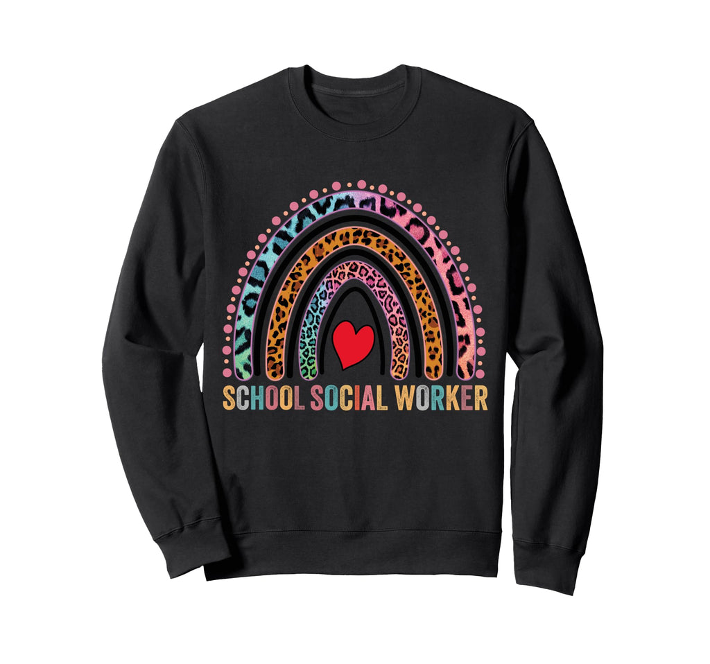 School Social Worker Appreciation Sweatshirt - Custom Art Print Men Women - T-Shirt, Sweatshirt, Hoodie