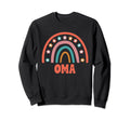 Oma Groovy Grandma Rainbow Boho Sweatshirt - Minimalist Print Men Women - T-Shirt, Sweatshirt, Hoodie
