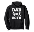 Dad Both Funny Rugby Baseball Dad Hoodie - Unique Graphic Unisex - T-Shirt, Sweatshirt, Hoodie