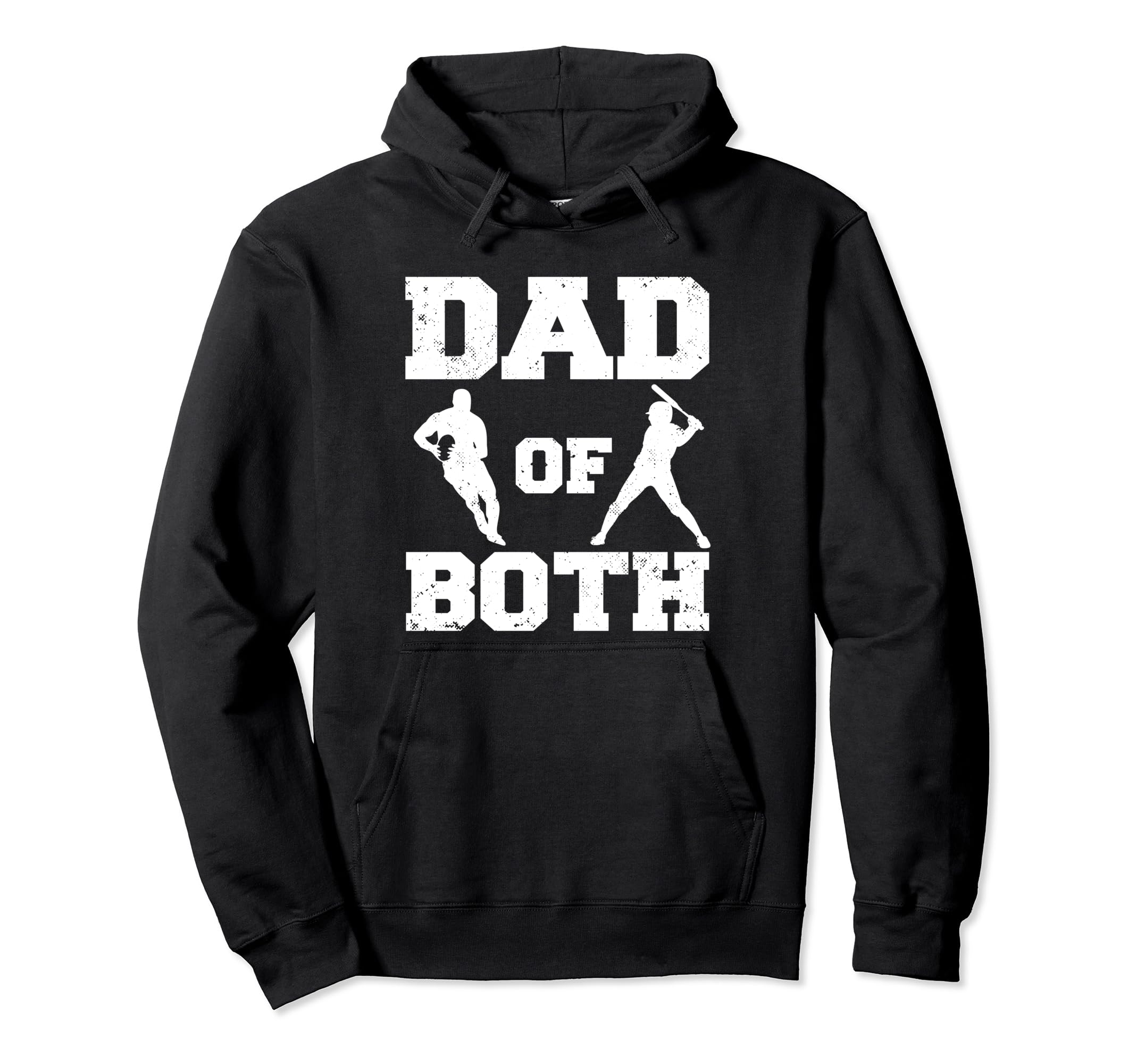 Dad Both Funny Rugby Baseball Dad Hoodie - Unique Graphic Unisex - T-Shirt, Sweatshirt, Hoodie