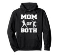 Mom Both Funny Baseball Volleyball Mom Hoodie - Trendy Graphic Men Women - T-Shirt, Sweatshirt, Hoodie