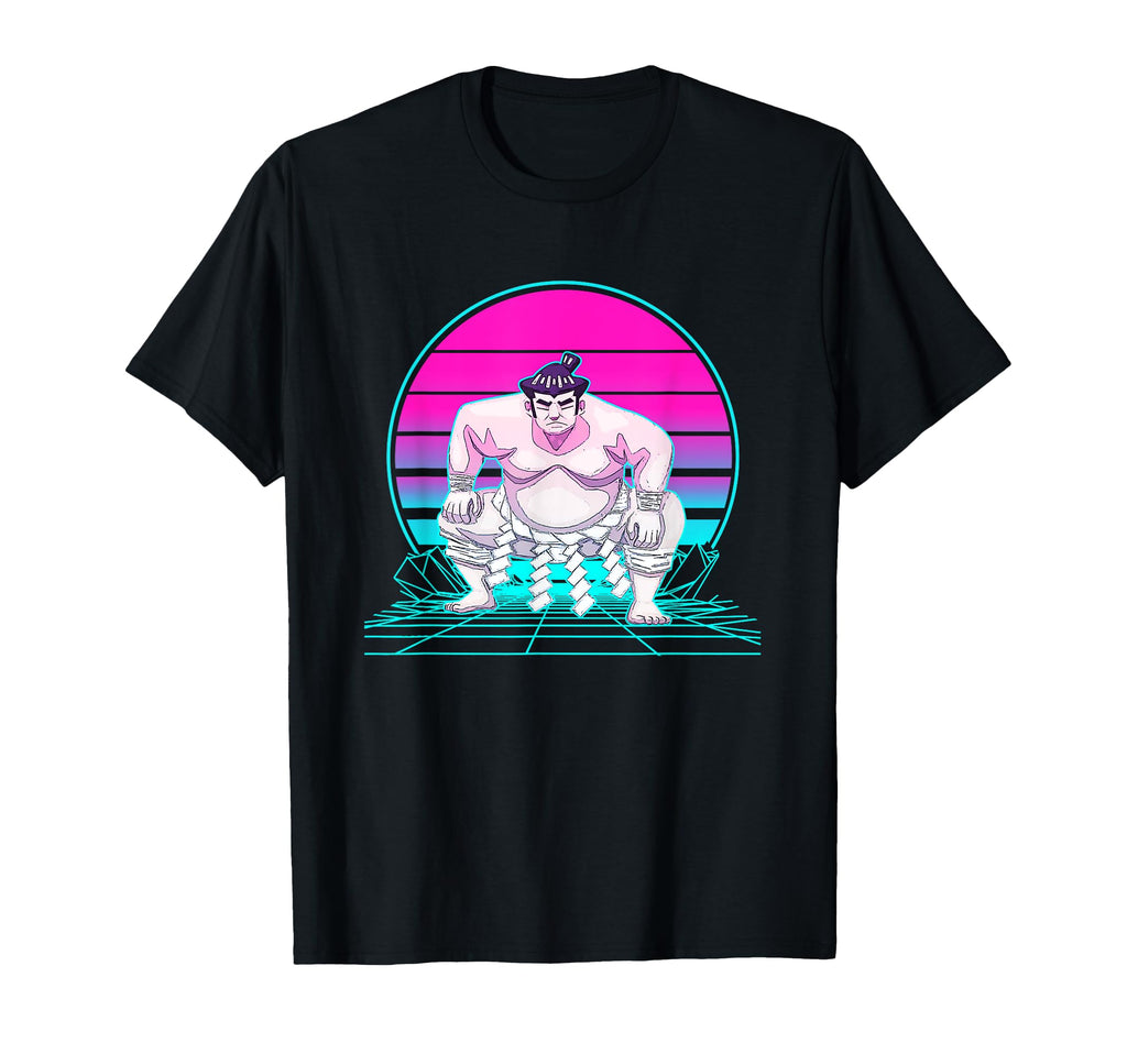 Sunset Sumo Wrestler T-Shirt - Casual Everyday Wear Men Women - T-Shirt, Sweatshirt, Hoodie