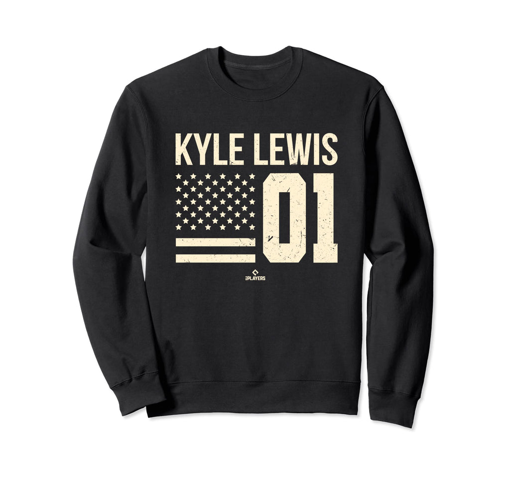 Kyle Lewis Flag Baseball Seattle Sweatshirt - Aesthetic Graphic Unisex - T-Shirt, Sweatshirt, Hoodie