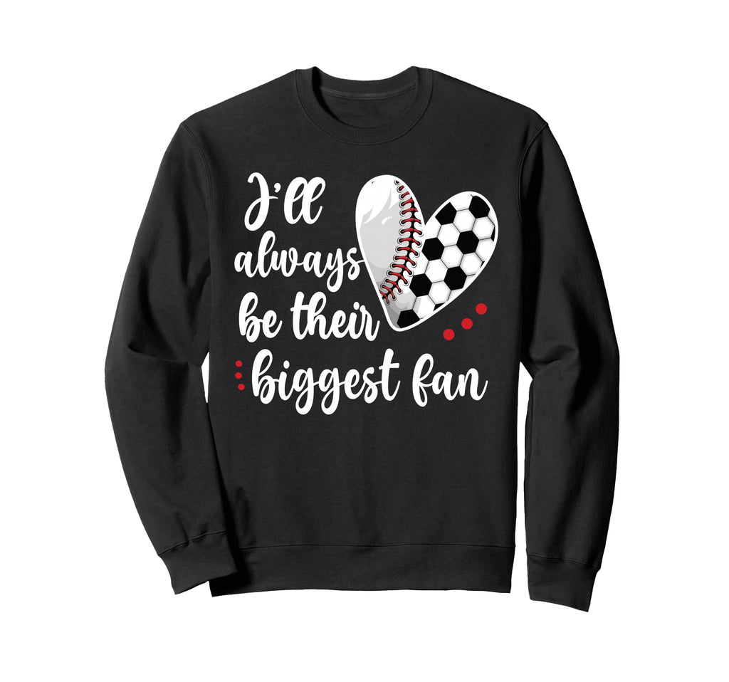 Huge Fan Soccer Baseball Player Mama Sweatshirt - Streetwear Style Unisex - T-Shirt, Sweatshirt, Hoodie
