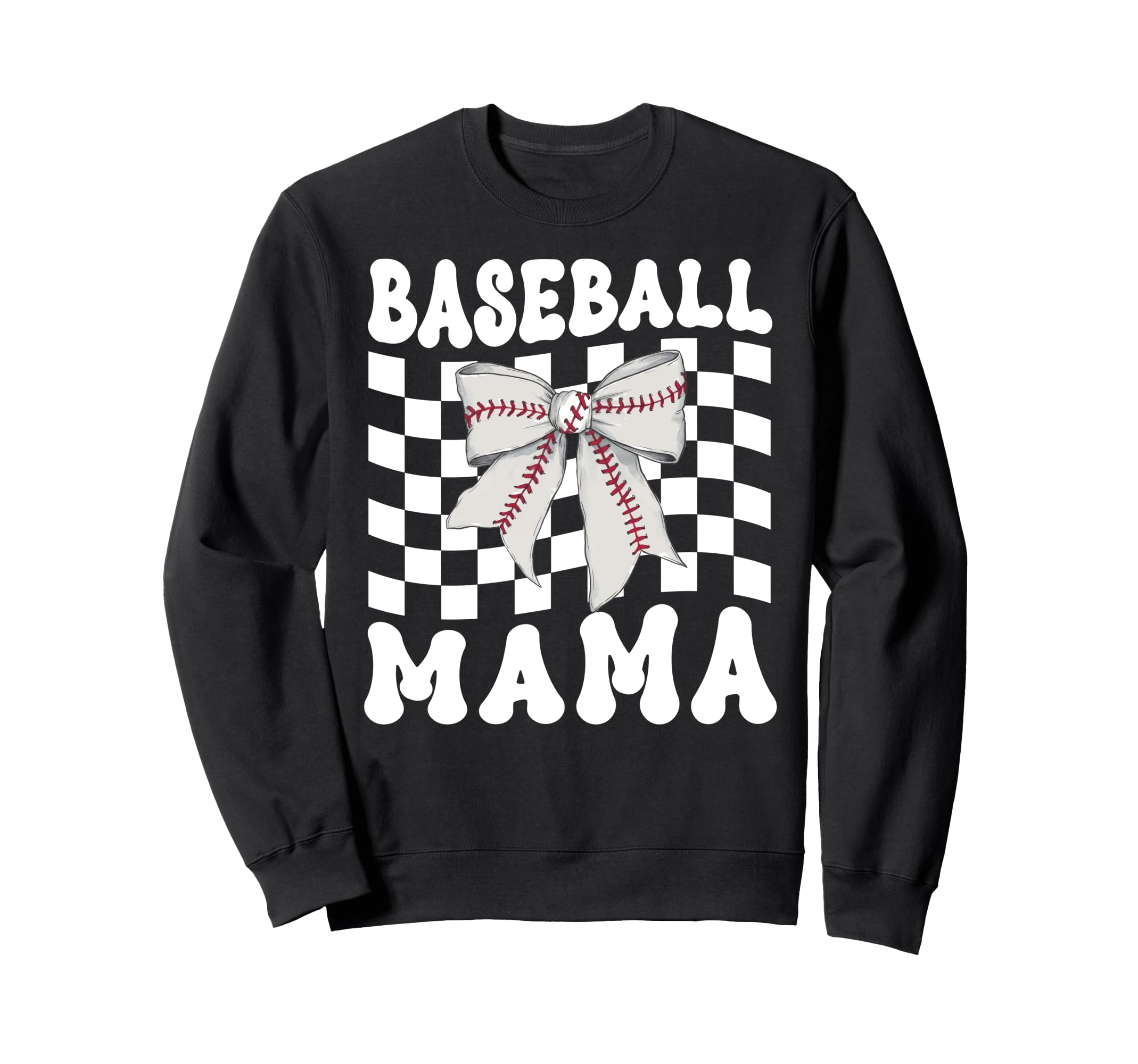 Baseball Mama Coquette Bow Game Day Sweatshirt - Fun Novelty Design Unisex - T-Shirt, Sweatshirt, Hoodie