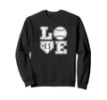 Love Baseball Softball Mom Sweatshirt - Fun Novelty Design Unisex - T-Shirt, Sweatshirt, Hoodie