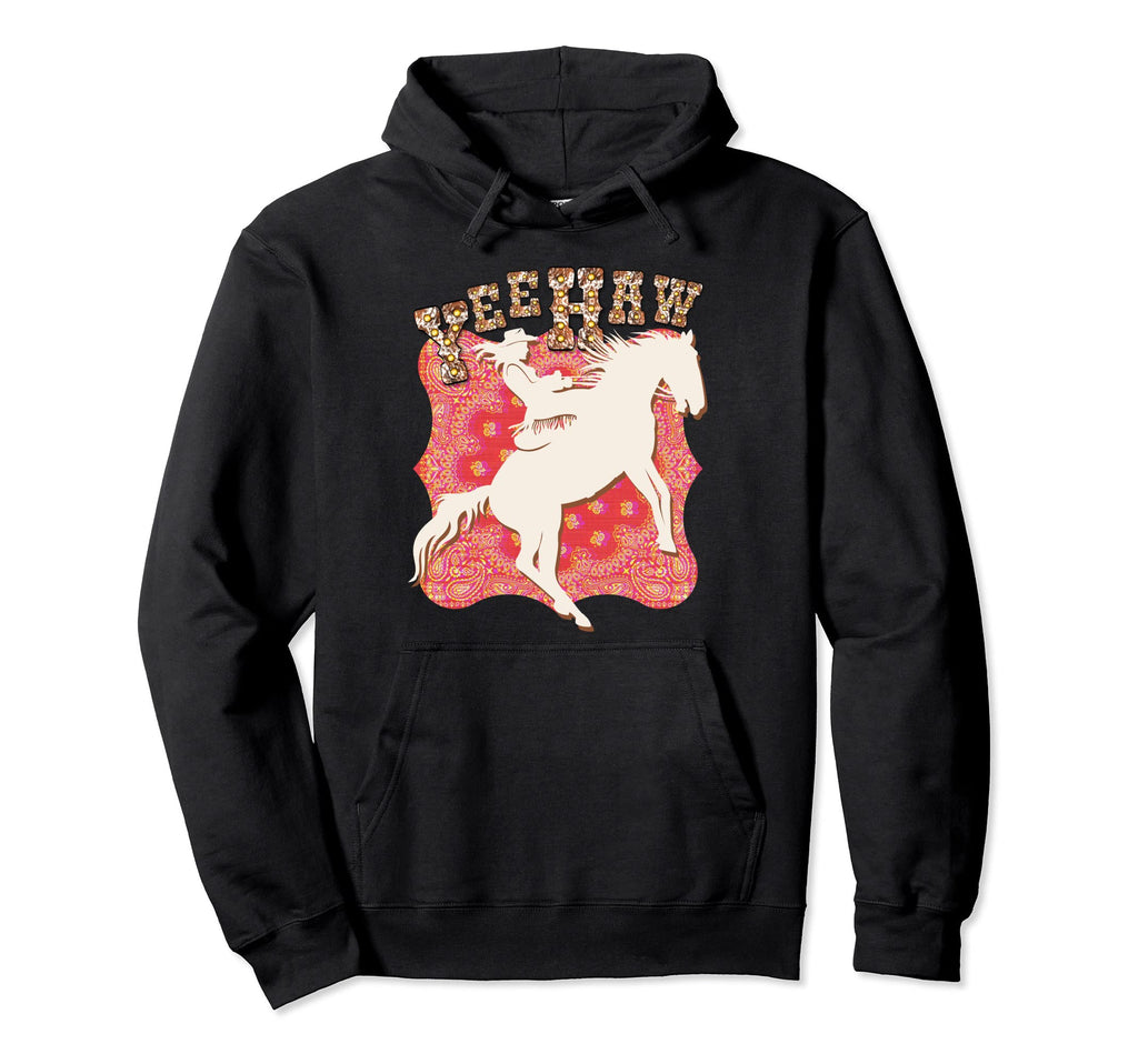 Western Yeehaw Howdy Cowgirl Hoodie - Casual Everyday Wear Men Women - T-Shirt, Sweatshirt, Hoodie