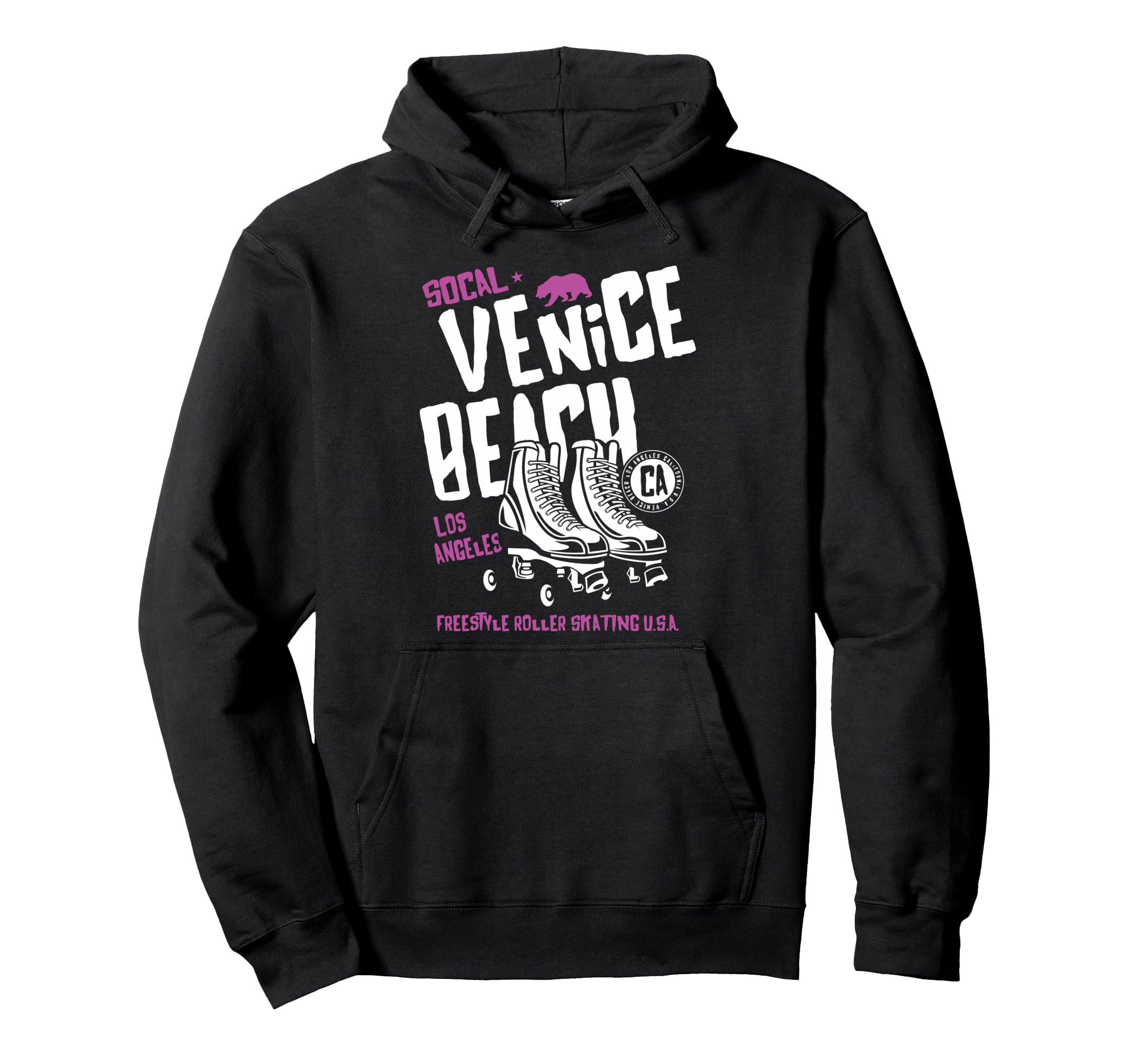 Venice Beach California Roller Skate Hoodie - Streetwear Style for Adults - T-Shirt, Sweatshirt, Hoodie