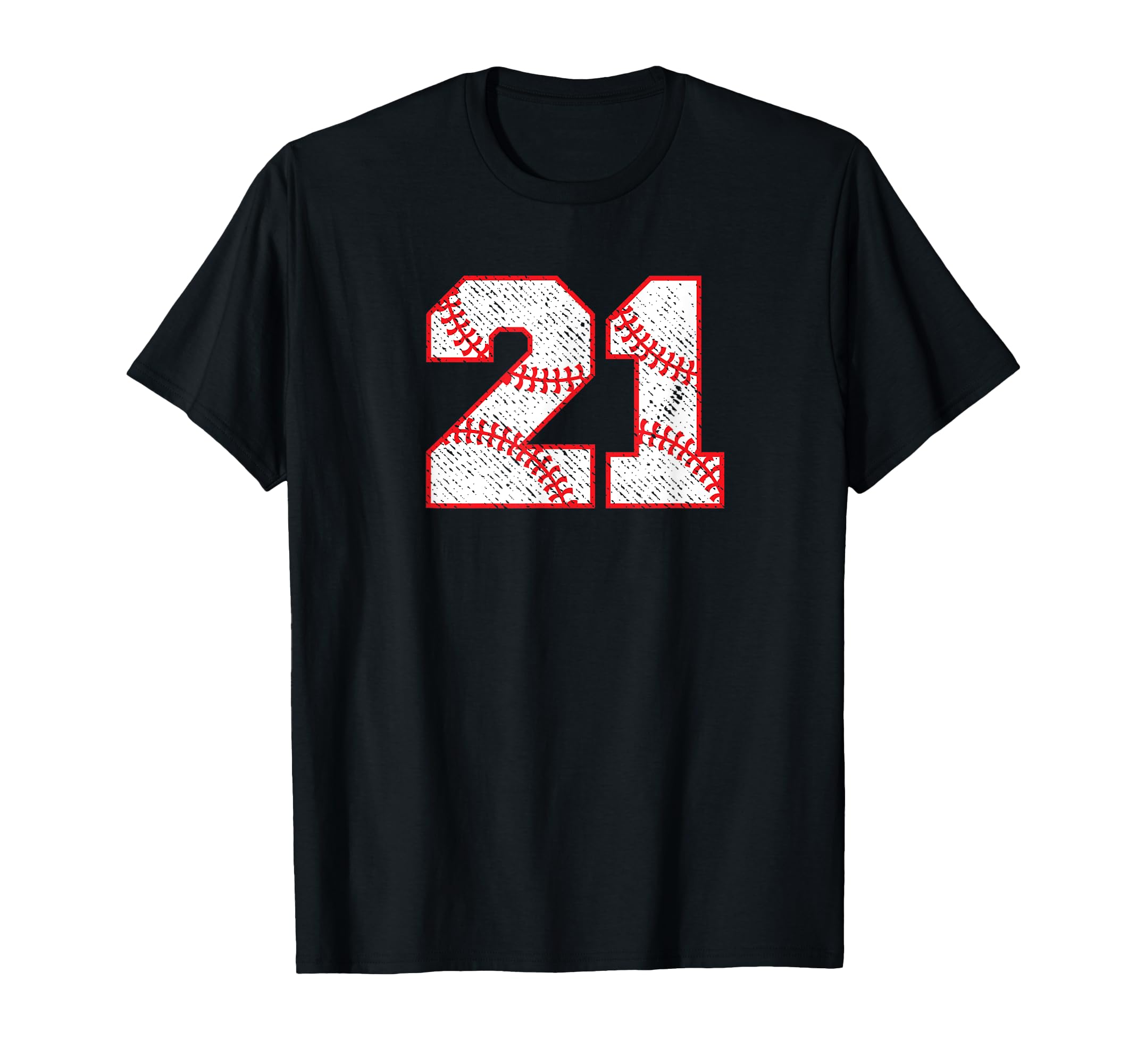 Baseball 21 Player Number 21 T-Shirt - Aesthetic Graphic for Adults - T-Shirt, Sweatshirt, Hoodie