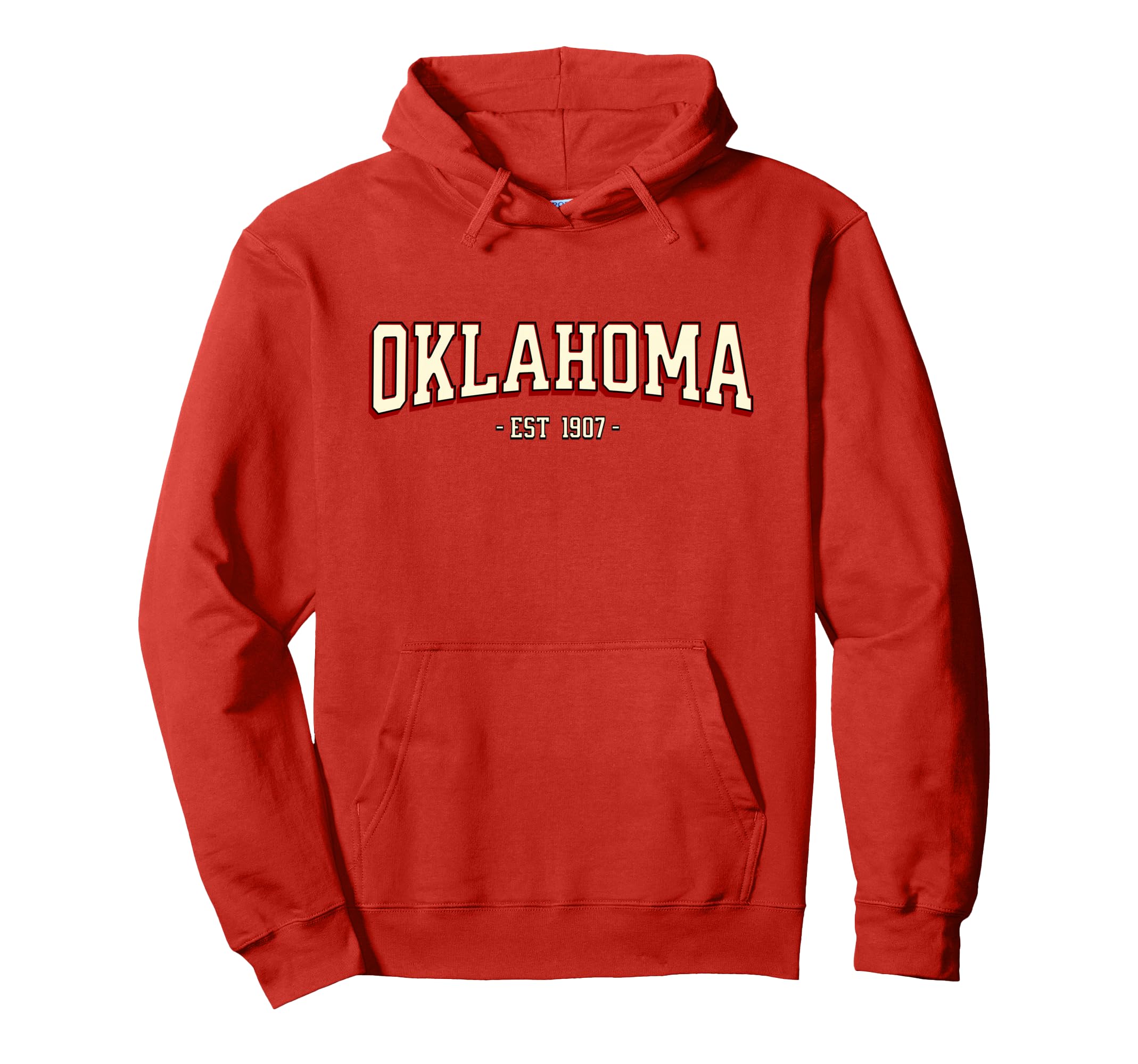 Ok Varsity Oklahoma Hoodie - Graphic Print for Adults - T-Shirt, Sweatshirt, Hoodie