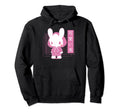 Kawaii Bunny Kanji Japanese Vaporwave Hoodie - Graphic Print for Adults - T-Shirt, Sweatshirt, Hoodie