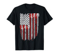 Gifts Guitar Players Distressed American T-Shirt - Graphic Print Unisex - T-Shirt, Sweatshirt, Hoodie