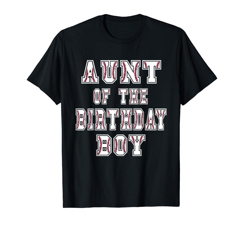 Aunt Birthday Baller Baseball Themed T-Shirt - Minimalist Print Men Women - T-Shirt, Sweatshirt, Hoodie