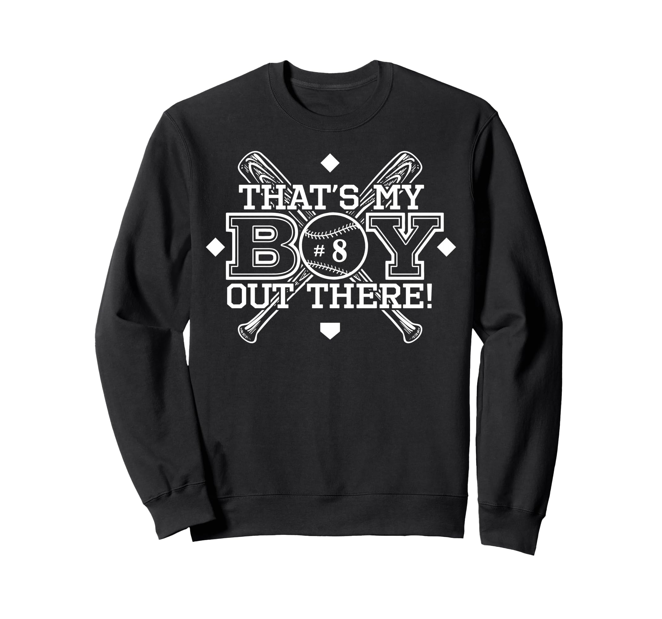 Baseball Mom Dad Thats My Proud Parent Sweatshirt - Unique Graphic Unisex - T-Shirt, Sweatshirt, Hoodie