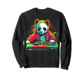 Kawaii Panda Dj Japanese Edm Y2K Sweatshirt - Minimalist Print Men Women - T-Shirt, Sweatshirt, Hoodie