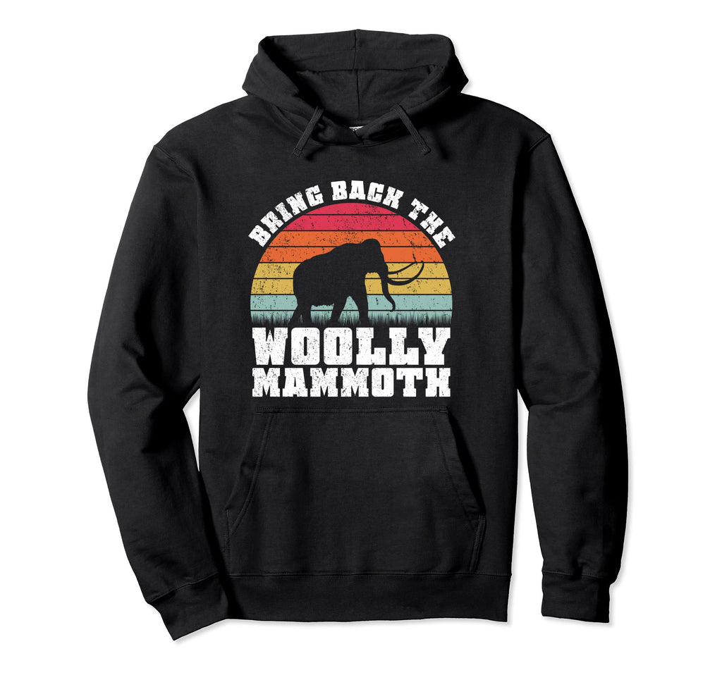 Bring Back Woolly Mammoth Sunset Hoodie - Minimalist Print Unisex - T-Shirt, Sweatshirt, Hoodie
